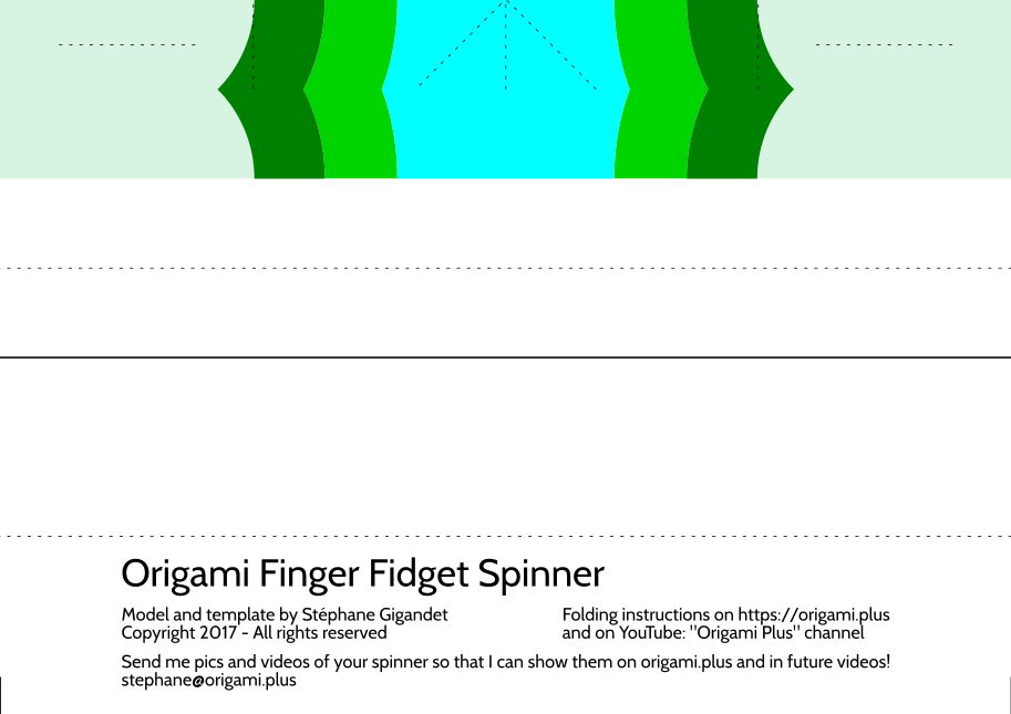 Origami Finger Fidget template